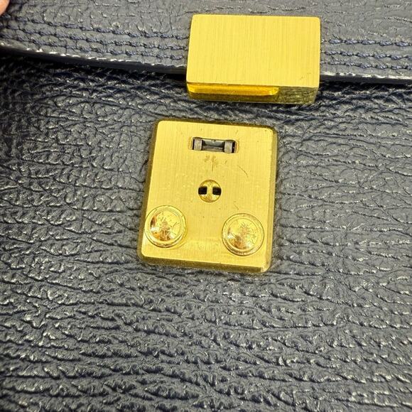 3.1 PHILLIP LIM Textured Calfskin Leather Large Pashli Satchel Ink Navy Blue - Picture 8 of 12